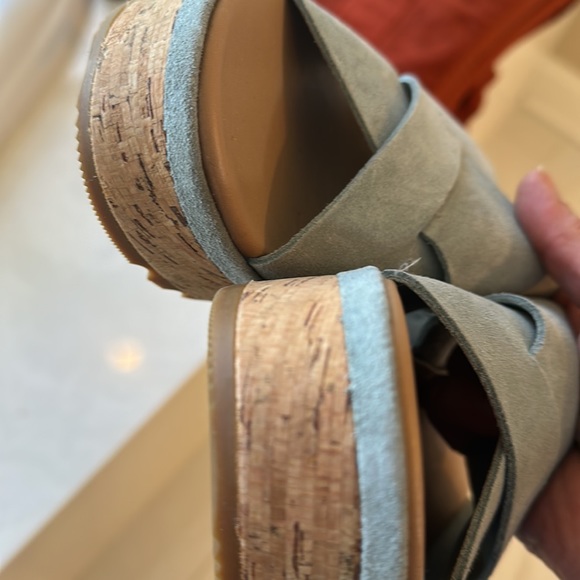 Sorel light blue platform sandals essentially new! - Picture 7 of 7